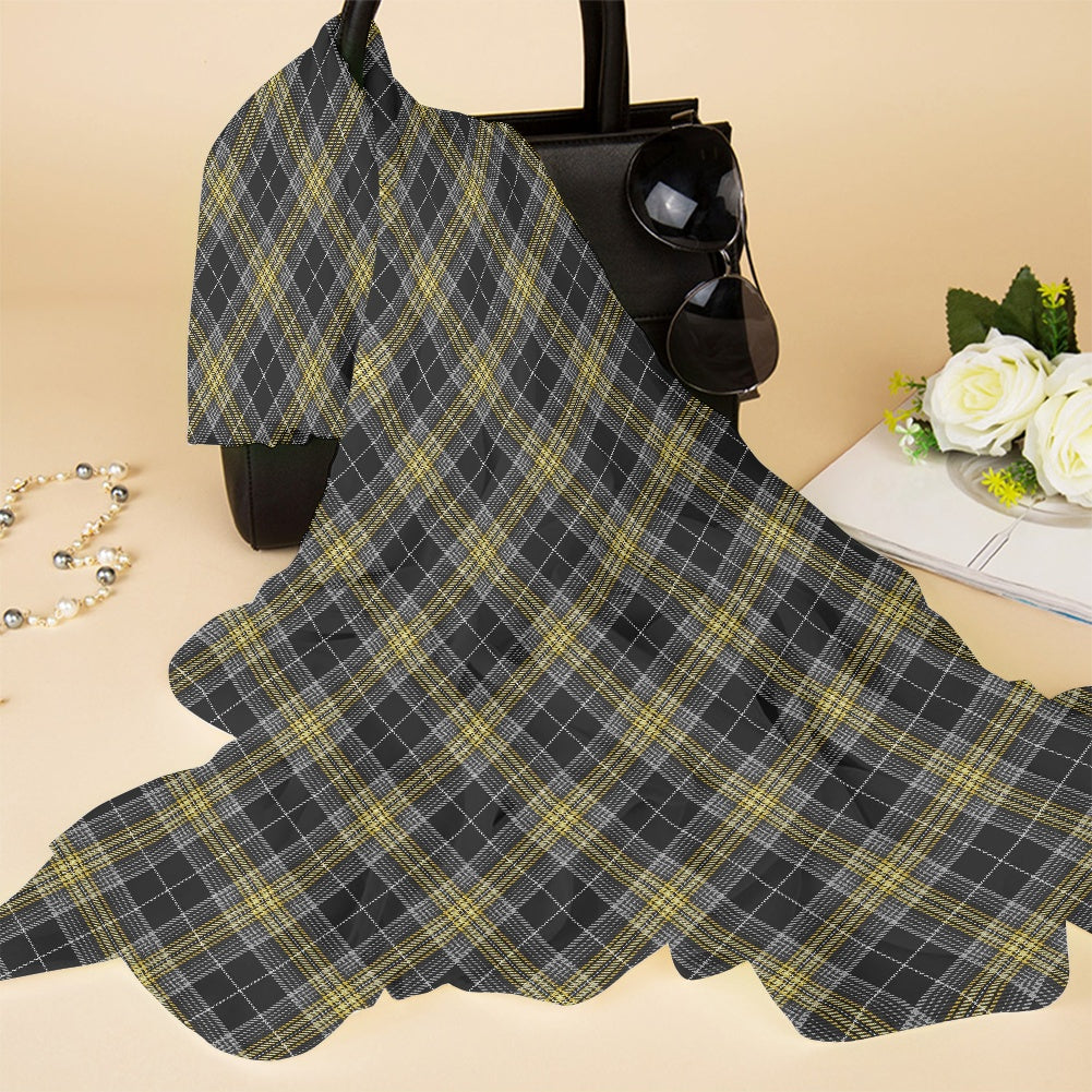 Cornish - Pascoe Tartan Bias Chiffon Scarf