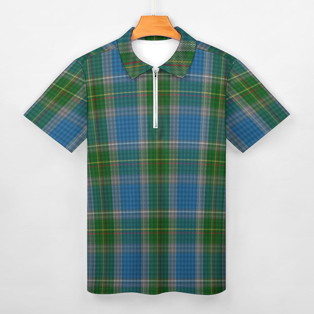 US State - Connecticut Tartan Short sleeve polo shirt