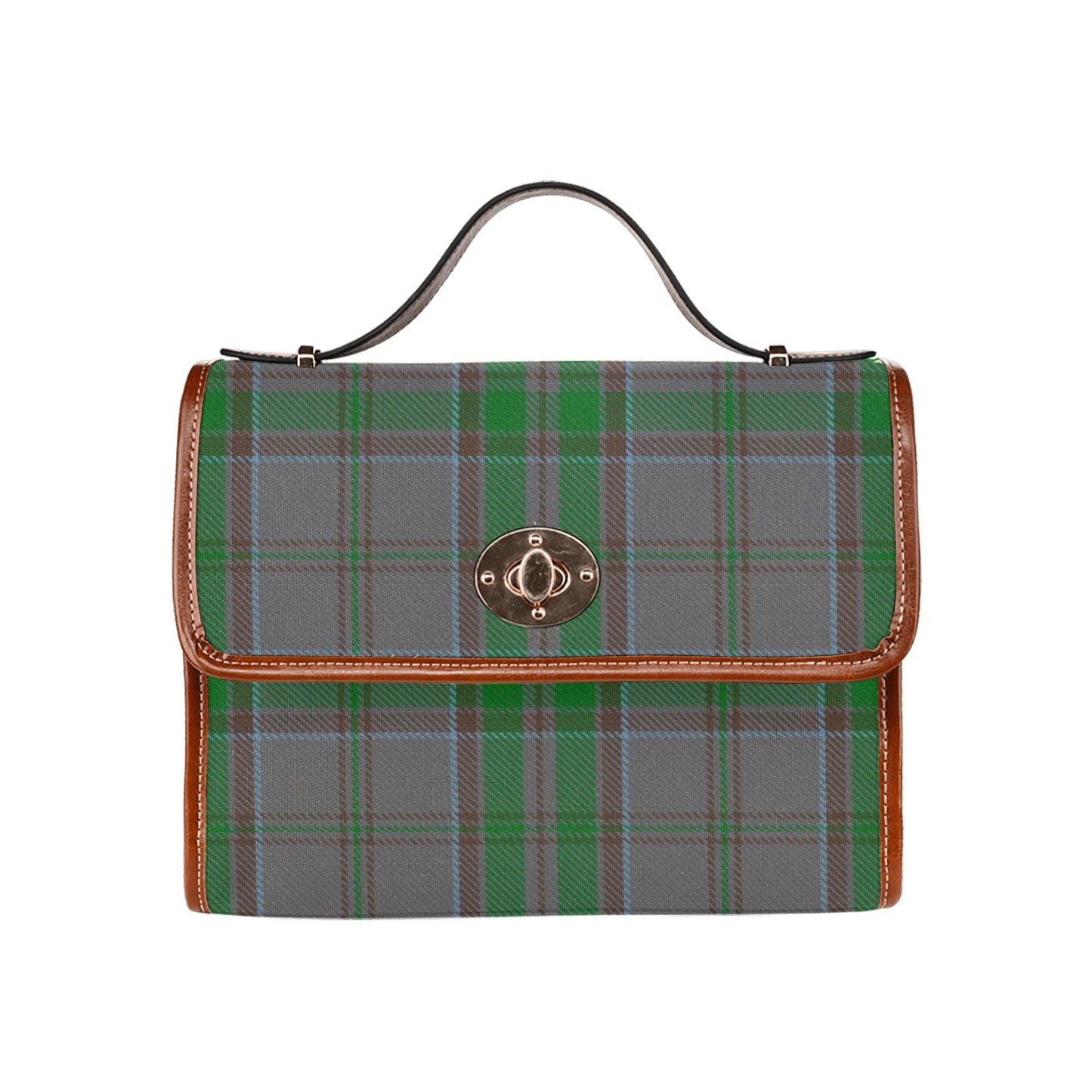 Irish County Wicklow Tartan Canvas Handbag