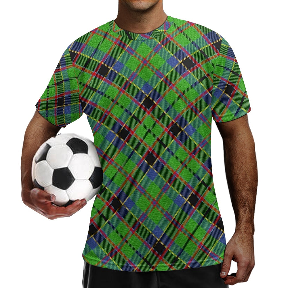 Clan Stephenson Tartan Football Shirt white