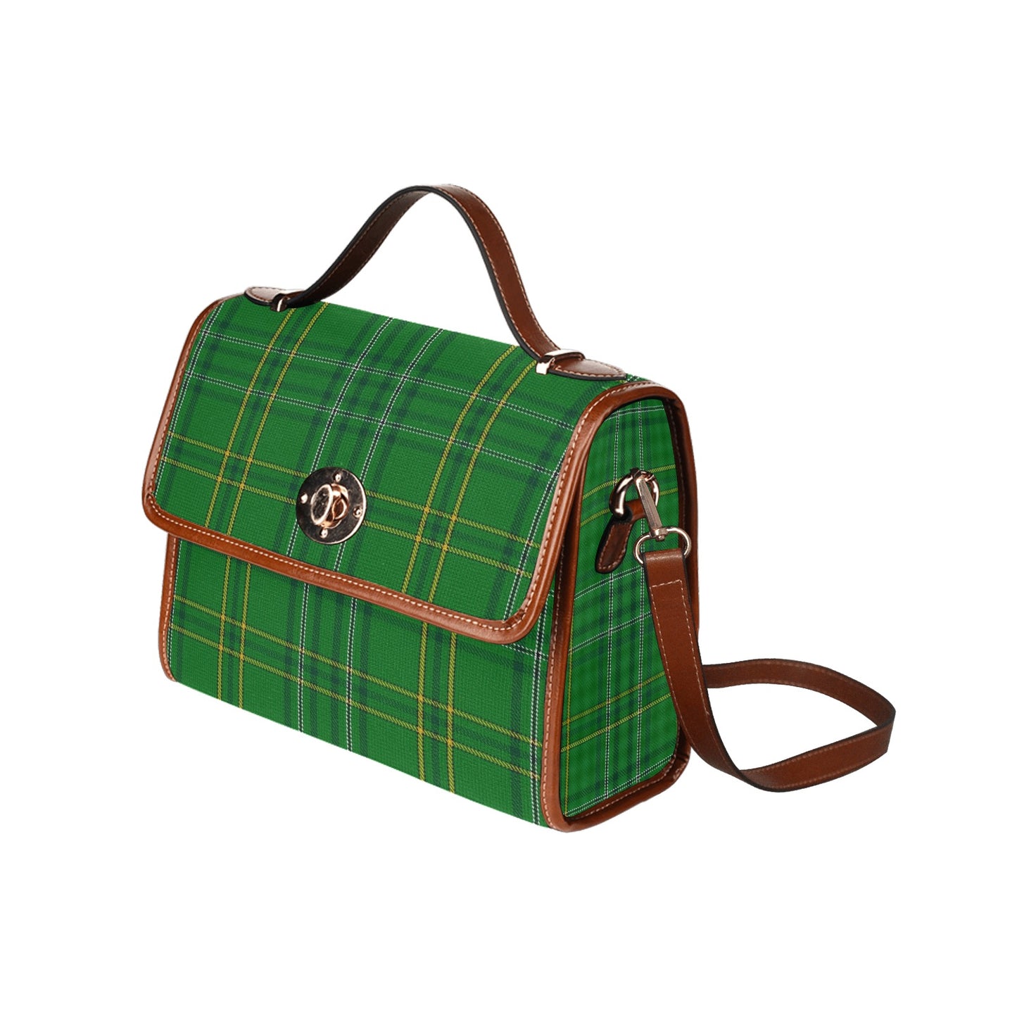 Irish County Wexford Tartan Canvas Handbag