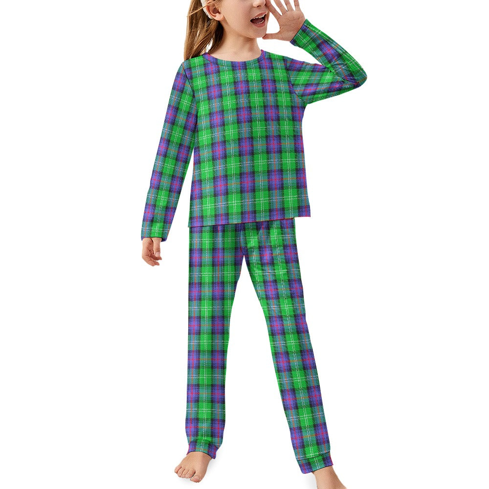 Clan Sutherland Tartan Girl's Pajama suit