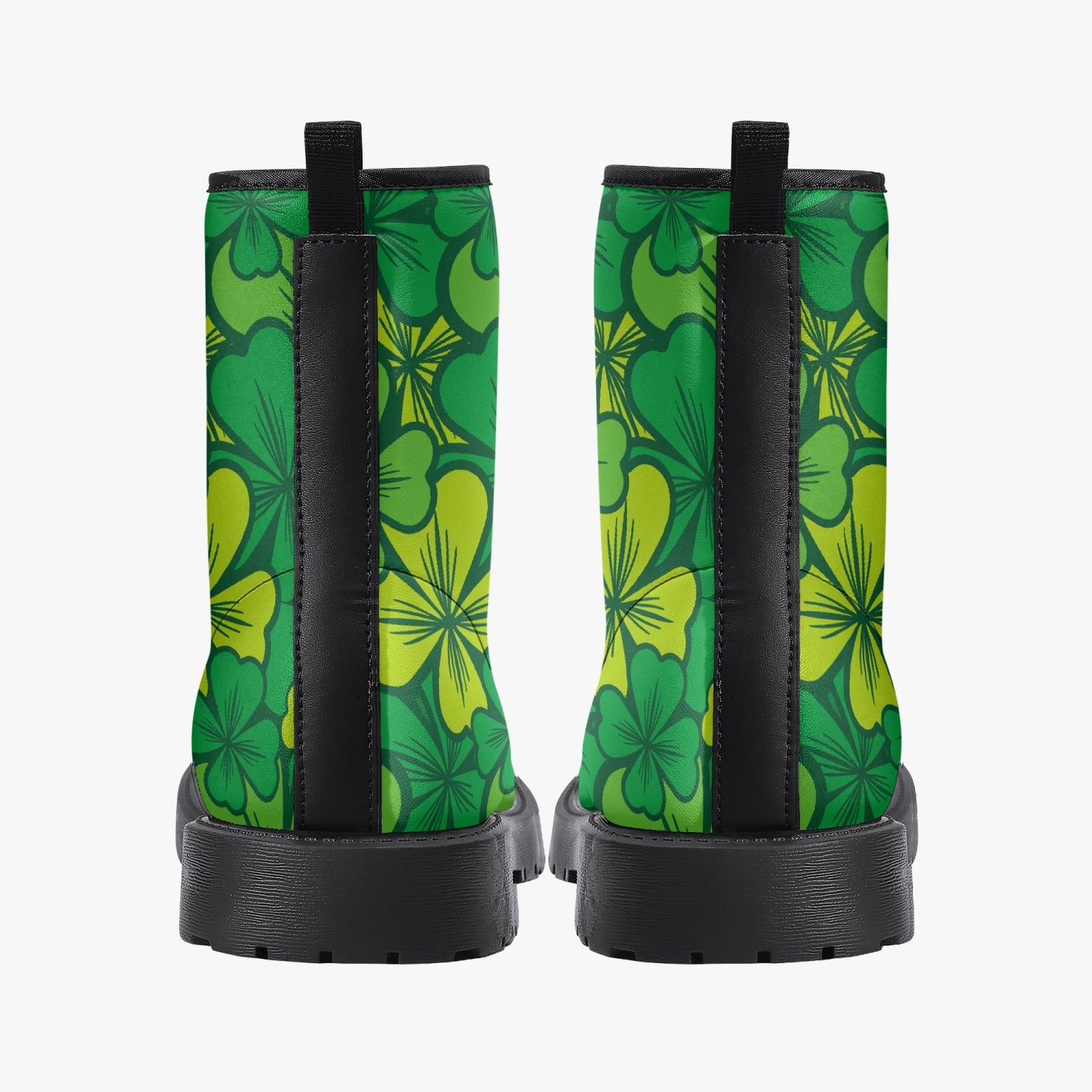 Irish Shamrock Leather Boots