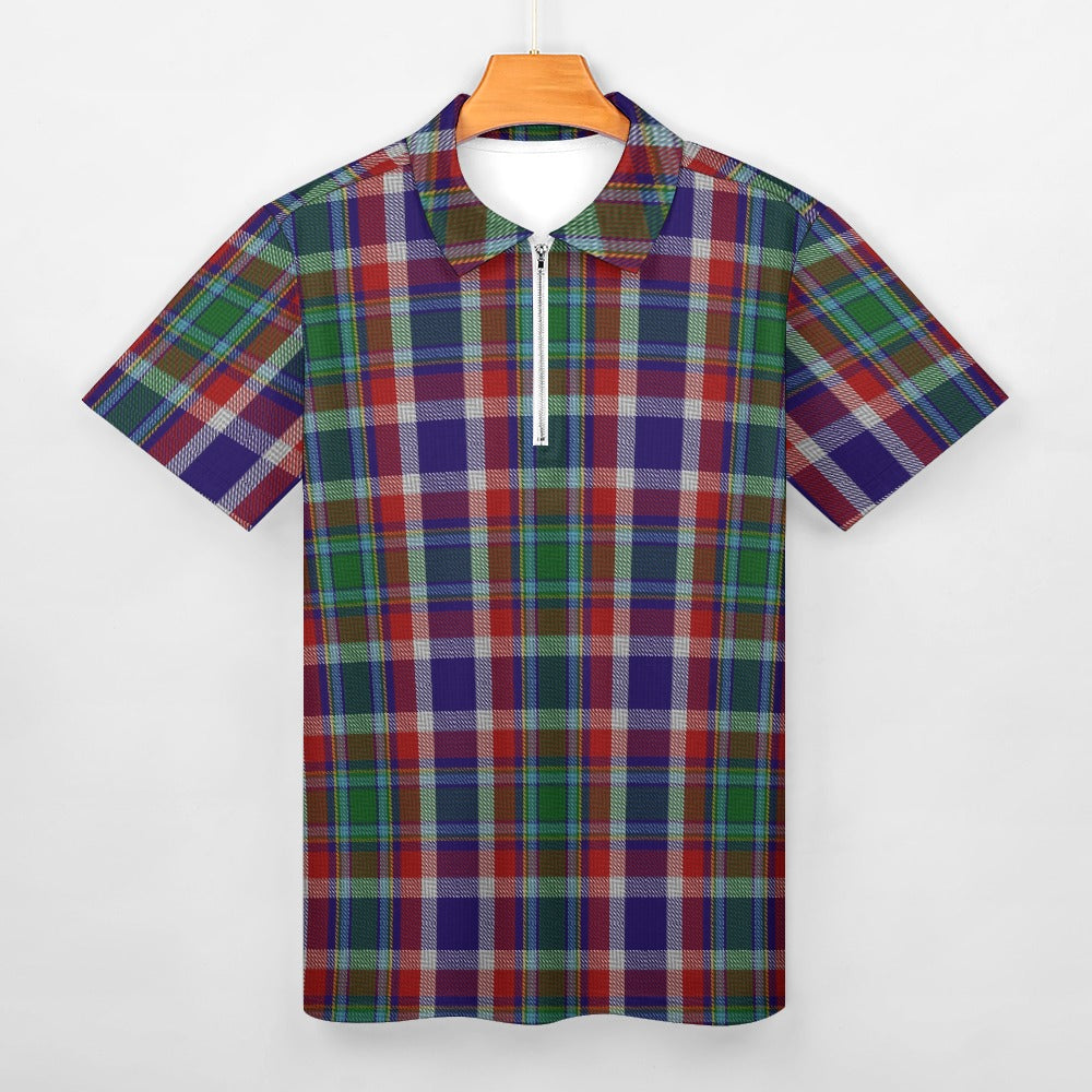 US State - Ohio Tartan Short sleeve polo shirt