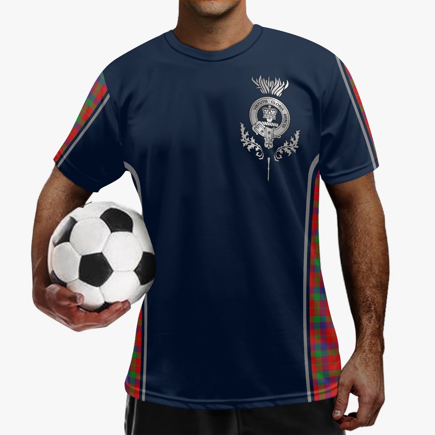 Clan Donnachaidh Crest & Tartan Soccer Jersey