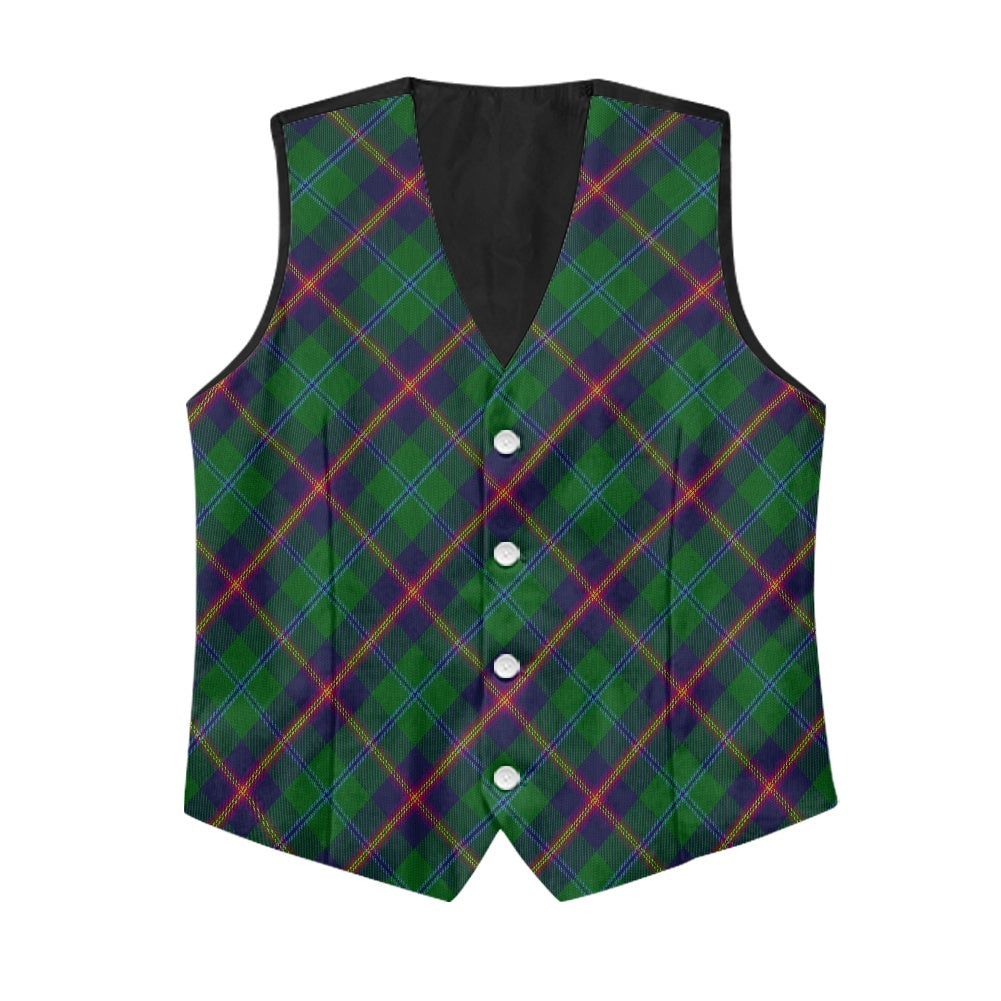 Clan Young Tartan Bias Suit vest jacket