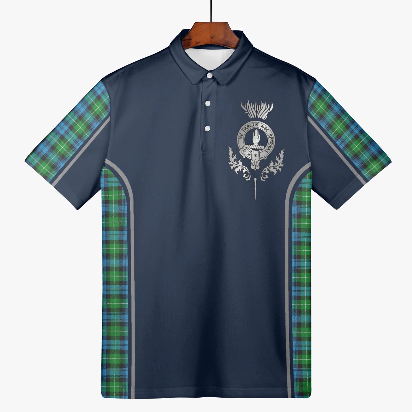 Clan Lamont Crest & Tartan Polo Shirt