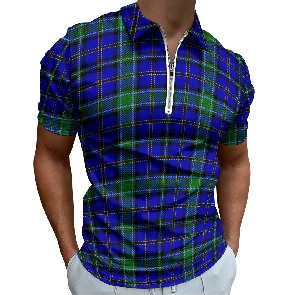 Clan Weir Tartan Short sleeve polo shirt