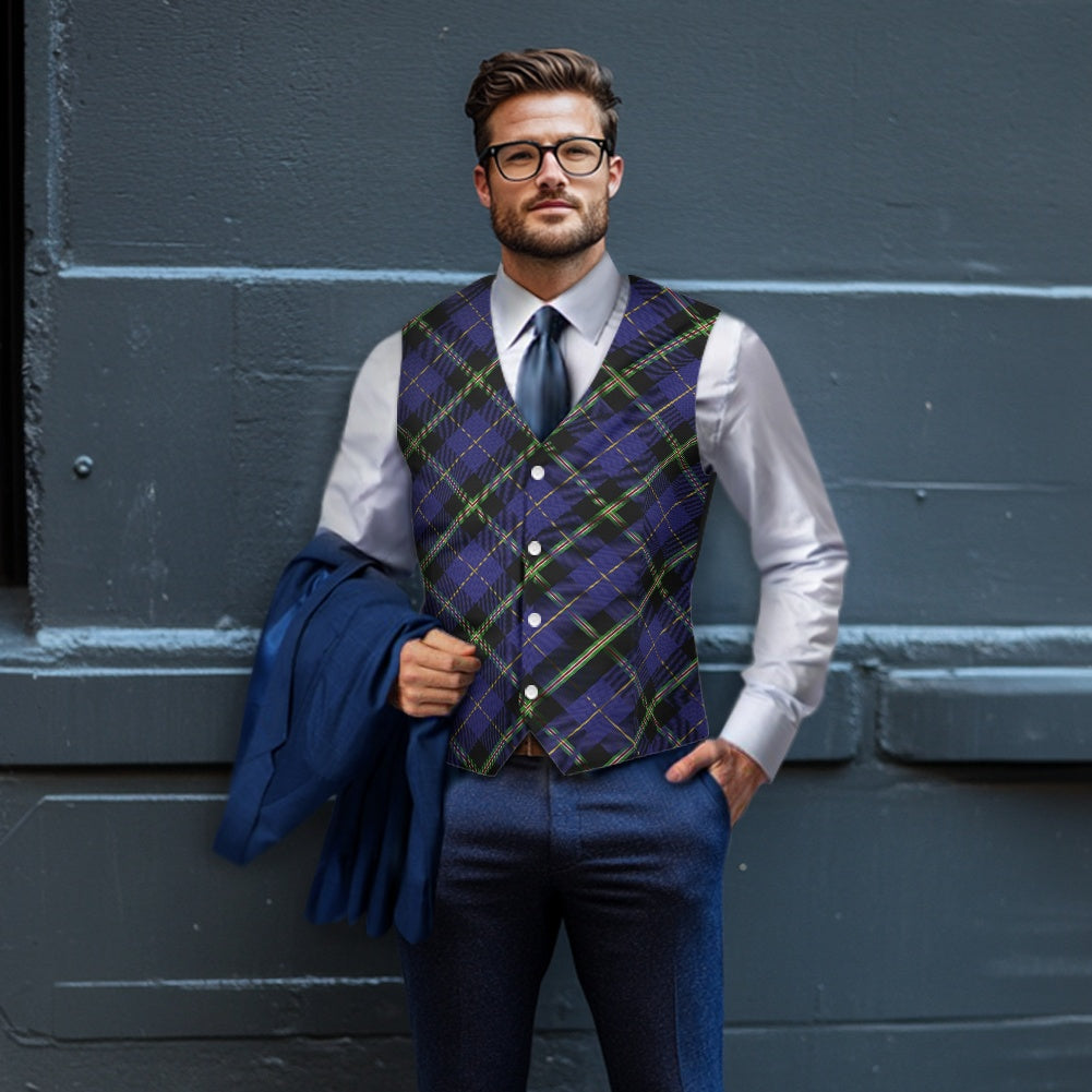 Italian National Tartan BiasSuit vest jacket