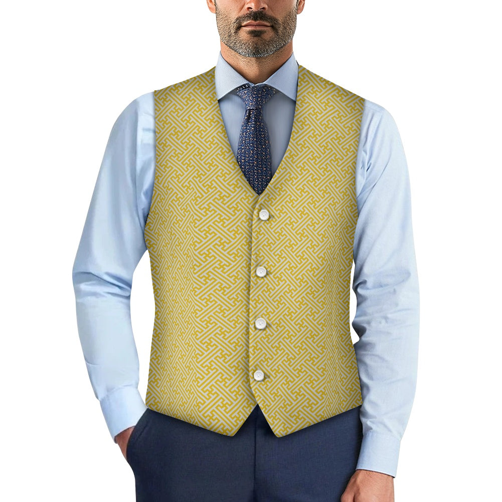 Wagara - Sayagata Gold Suit vest jacket