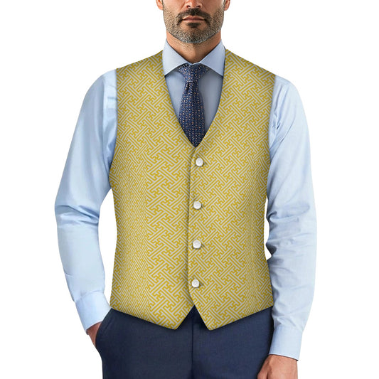 Wagara - Sayagata Gold Suit vest jacket