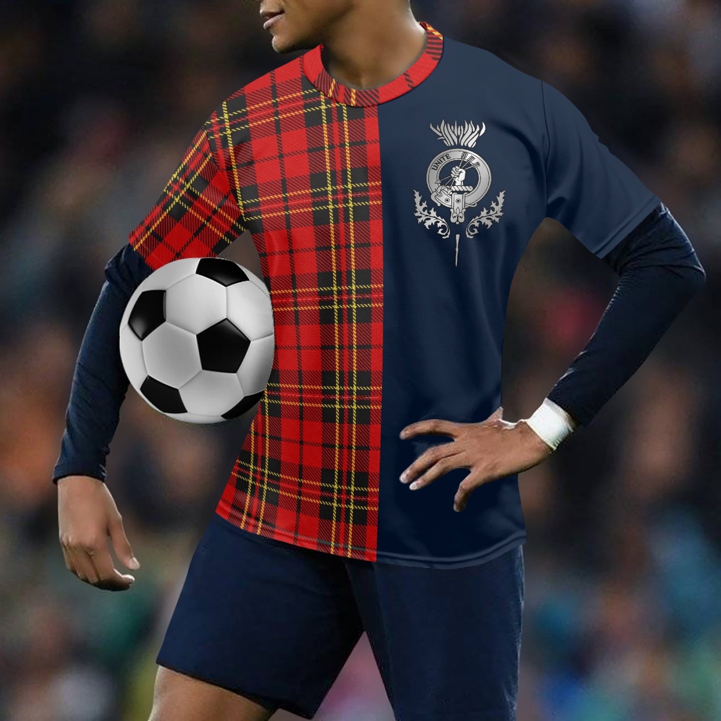 Clan Brodie Crest & Tartan Soccer Jersey