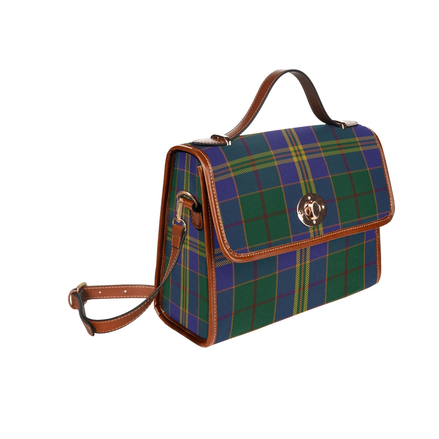 Irish County Kilkenny Tartan Canvas Handbag