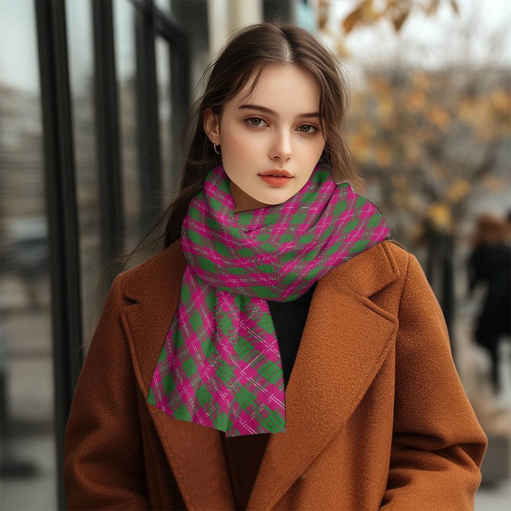 Clan Crawford Tartan Fluffy scarf