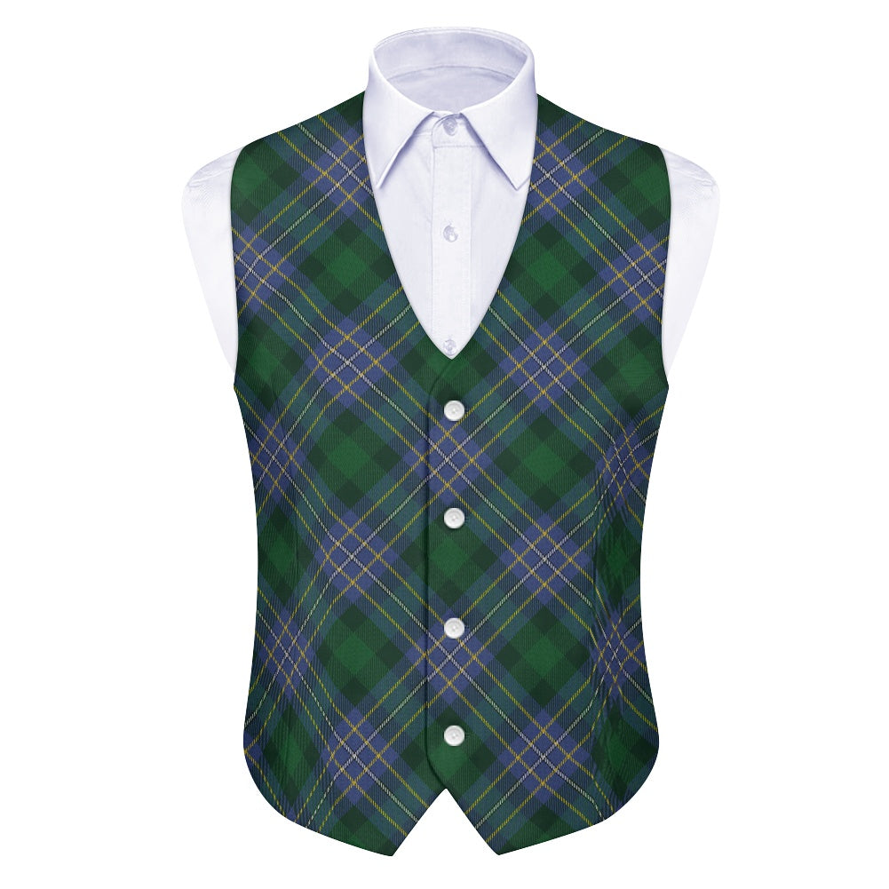 Clan Hughes Tartan Bias Suit vest jacket