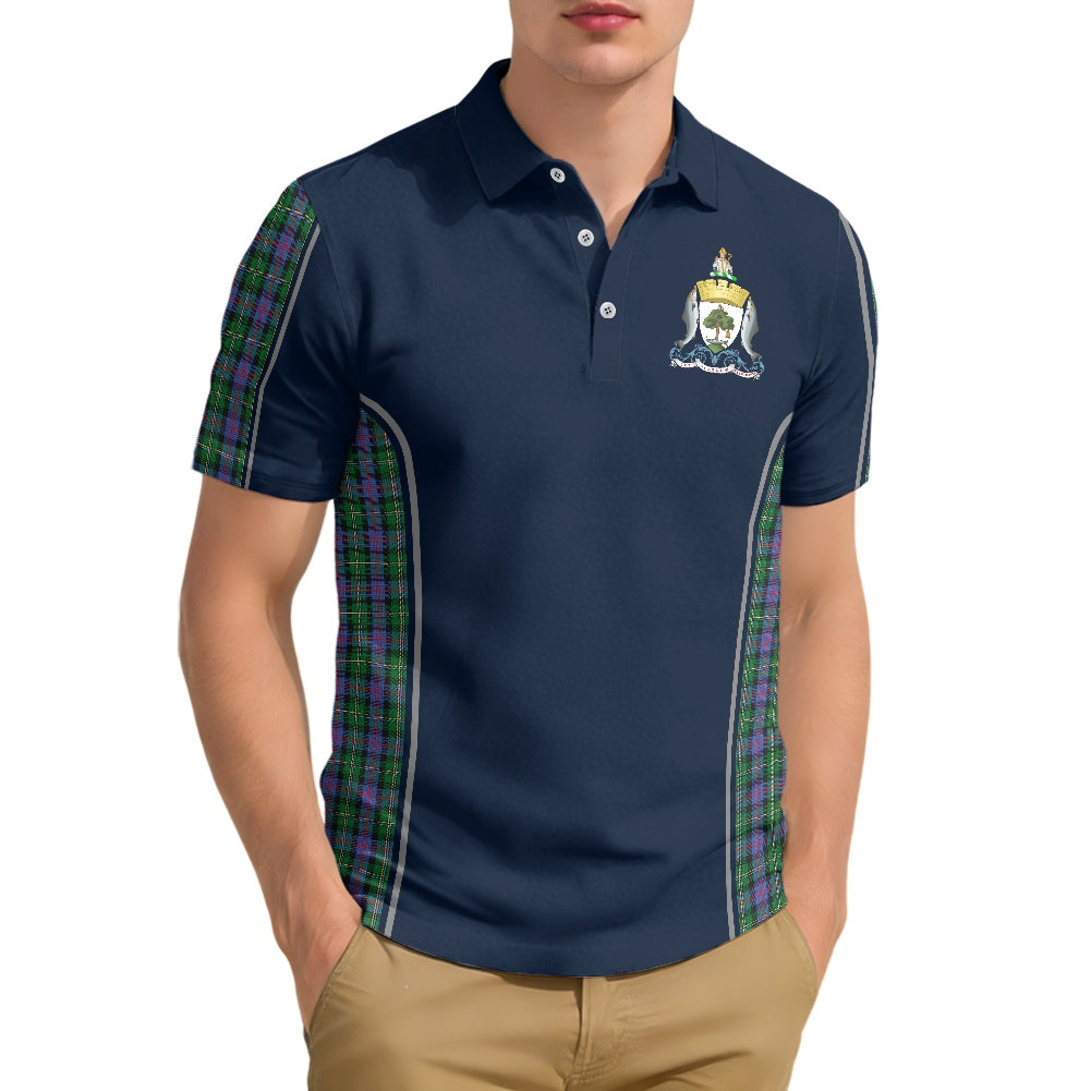 Glasgow City Crest & Malcolm Tartan Polo