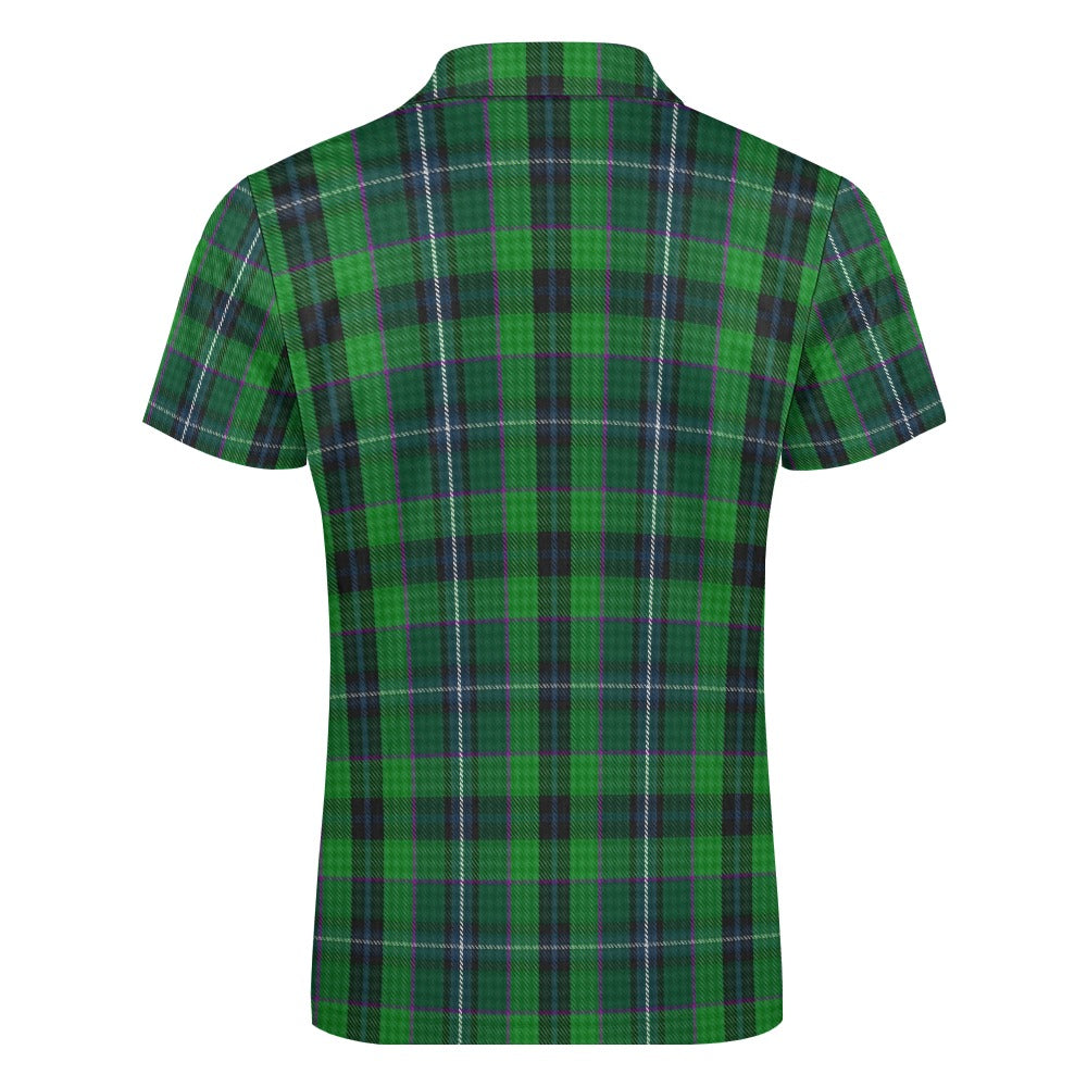 Clan Linden Tartan Short sleeve polo shirt