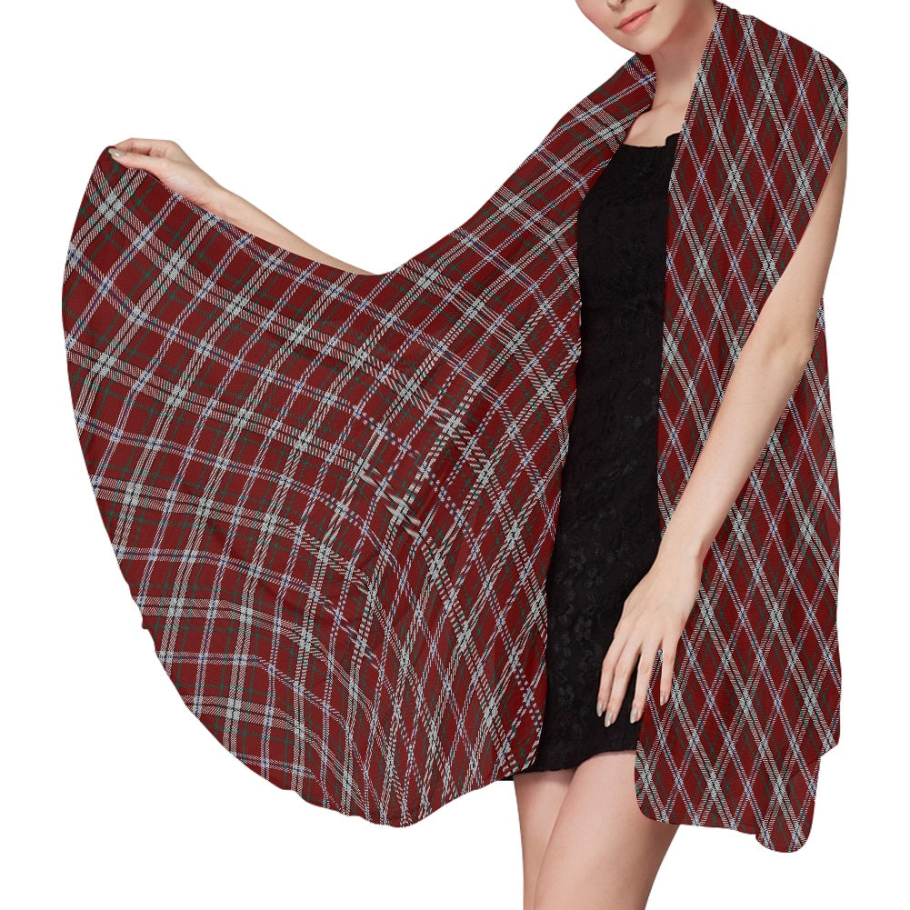 Breizh | Breton | Bretagne Bro-Zol Tartan Chiffon Scarf Bias