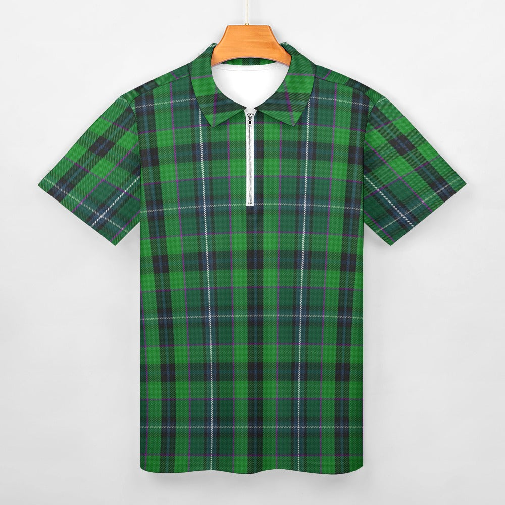 Clan Linden Tartan Short sleeve polo shirt