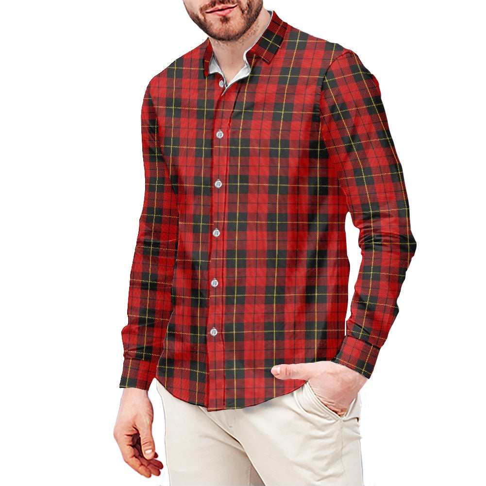 Clan Wallace Tartan Men's long-sleeved shirt
