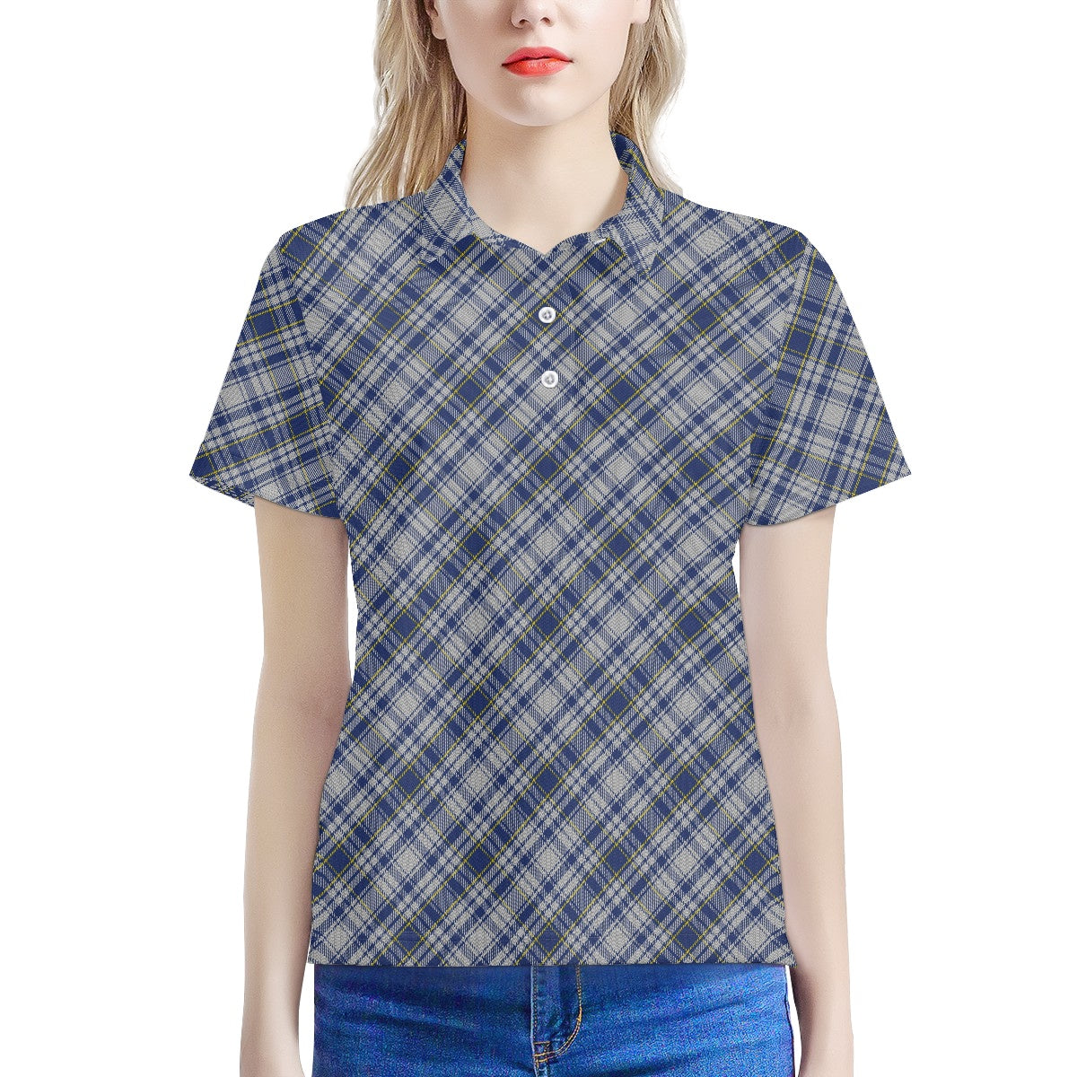 English County - Yorkshire Tartan Women's Polo Shirt