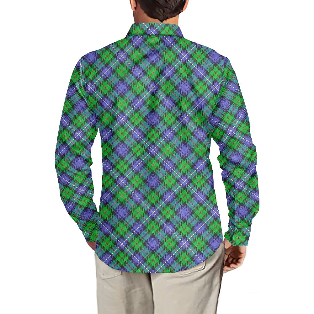 Clan Donnachaidh Hunting Tartan Men's long-sleeved shirt