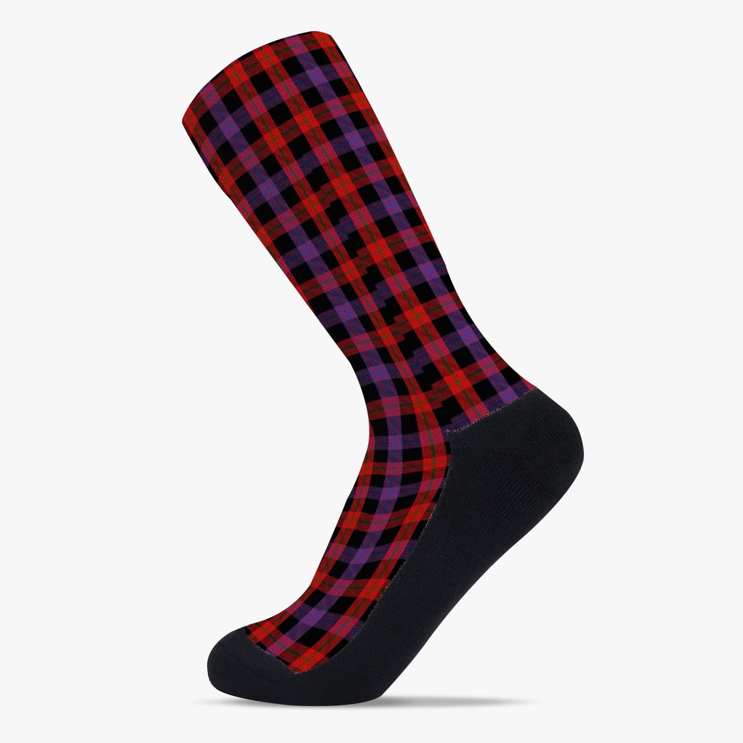 Clan Brown Tartan Reinforced Sports Socks