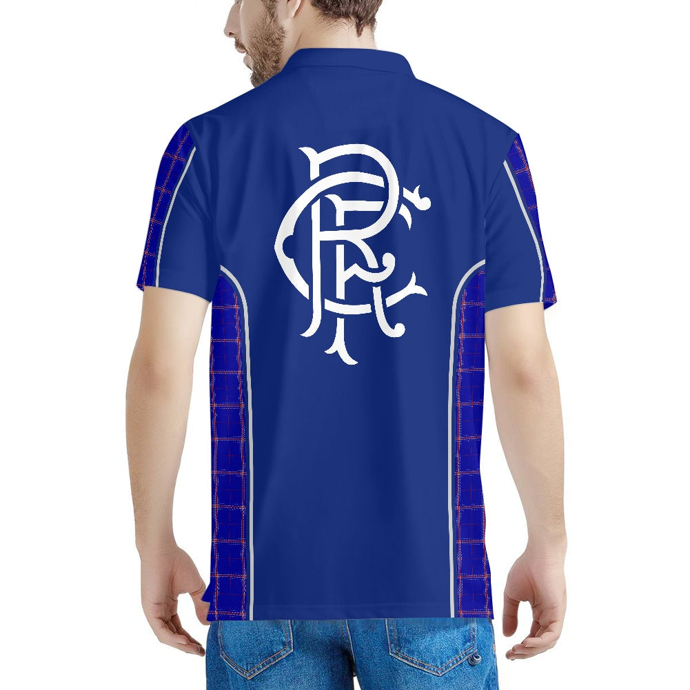 Rangers RFC Crest & Tartan Polo