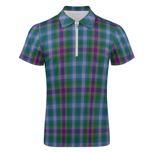 US State - Virginia Tartan Short sleeve polo shirt