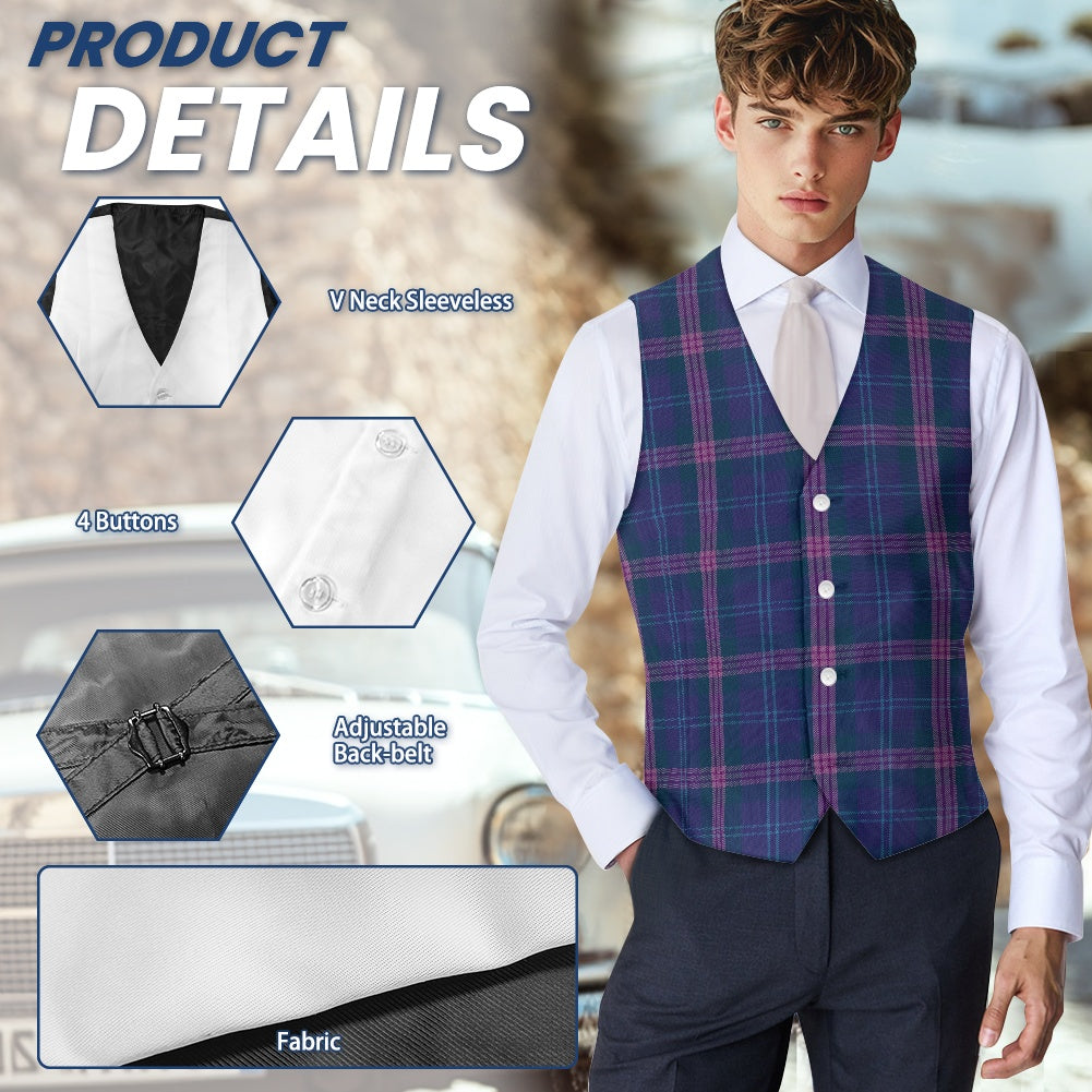 Great Scot Tartan Bias Suit vest jacket