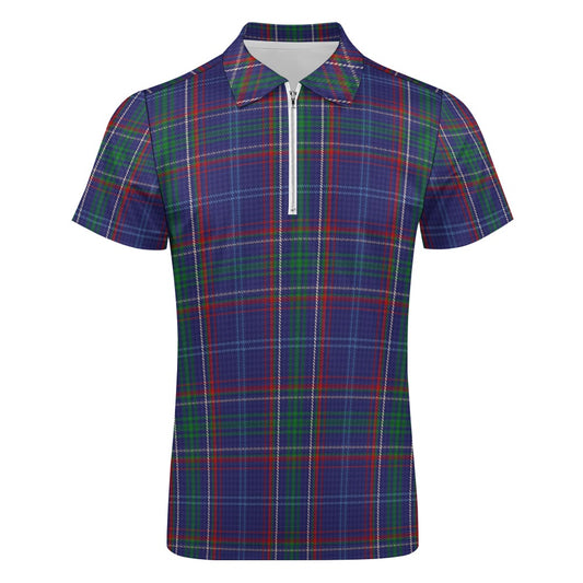 US State - Massachusetts Tartan Short sleeve polo shirt