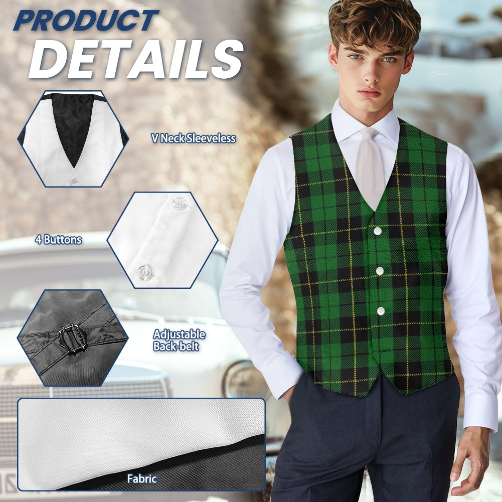 Clan Wallace Hunting Tartan Suit vest jacket