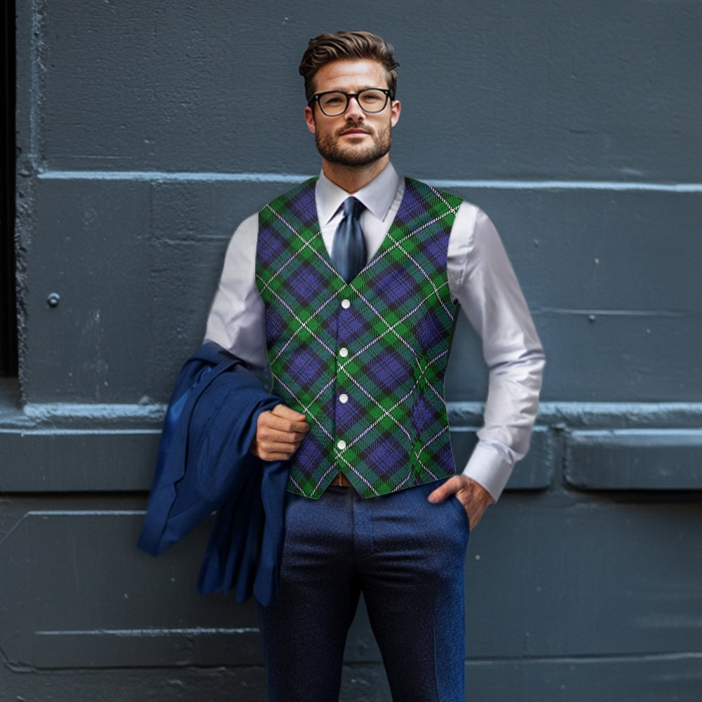 Clan Forbes Tartan Bias Suit vest jacket