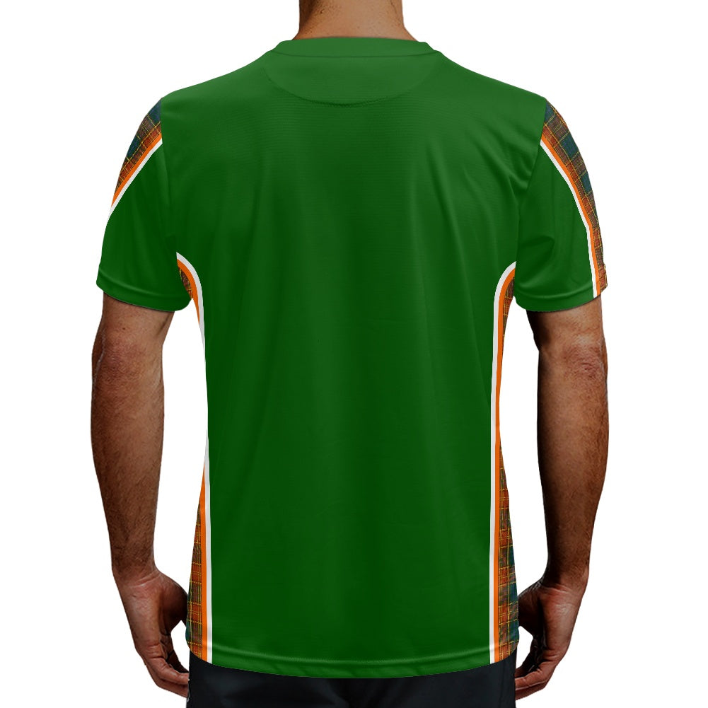 Irish County Roscommon Tartan Strip Football Shirt