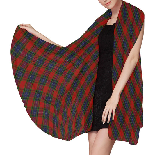 Clan Mason Tartan Bias Chiffon Scarf