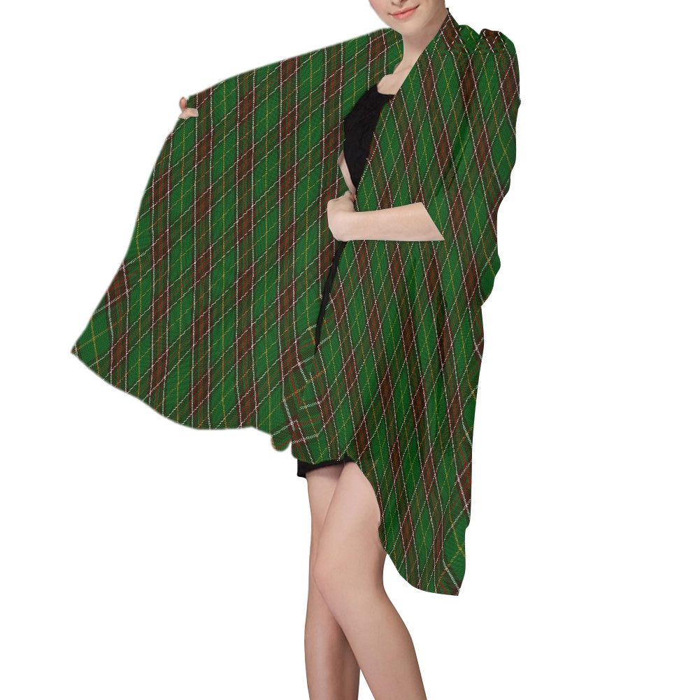 Canada - Newfoundland & Labrador Tartan Bias Chiffon Scarf