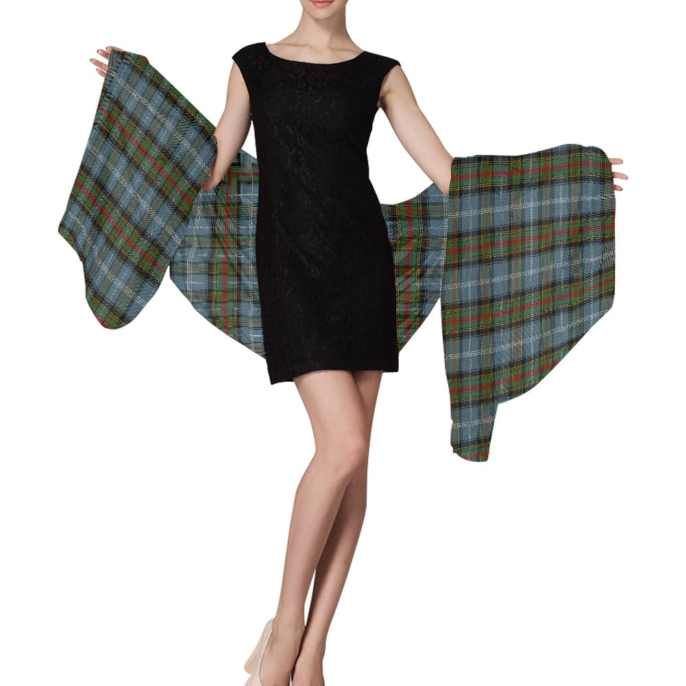 Clan Estes Tartan Chiffon Scarf