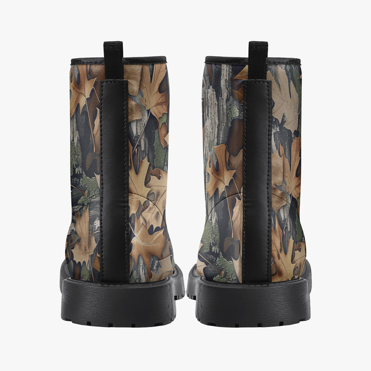 Dry Leaves - Hunting Camouflage - PU Leather Boots