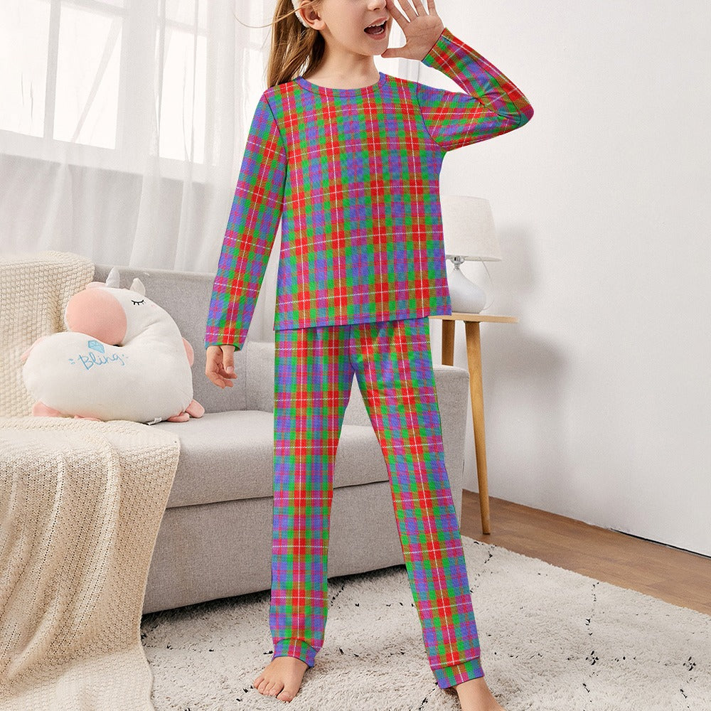 Clan Fraser Tartan Girl's Pajama suit