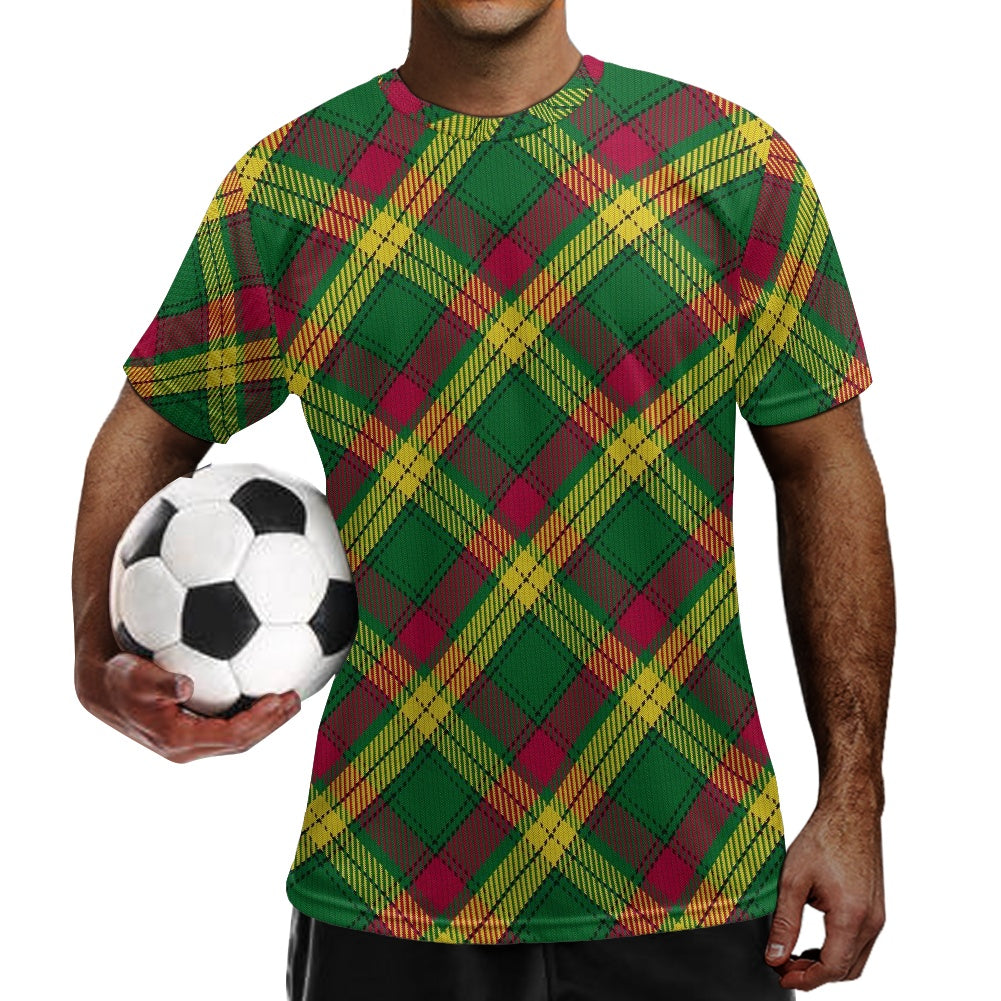 Clan MacMillan Tartan Football Shirt white