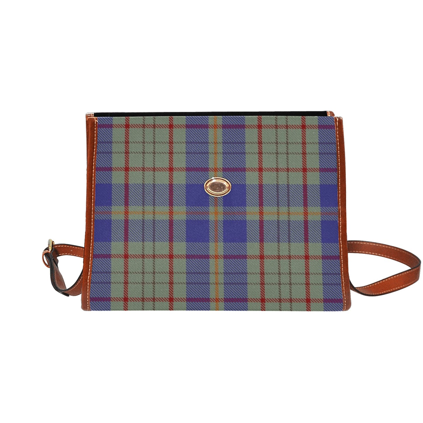 Irish County Kildare Tartan Canvas Handbag