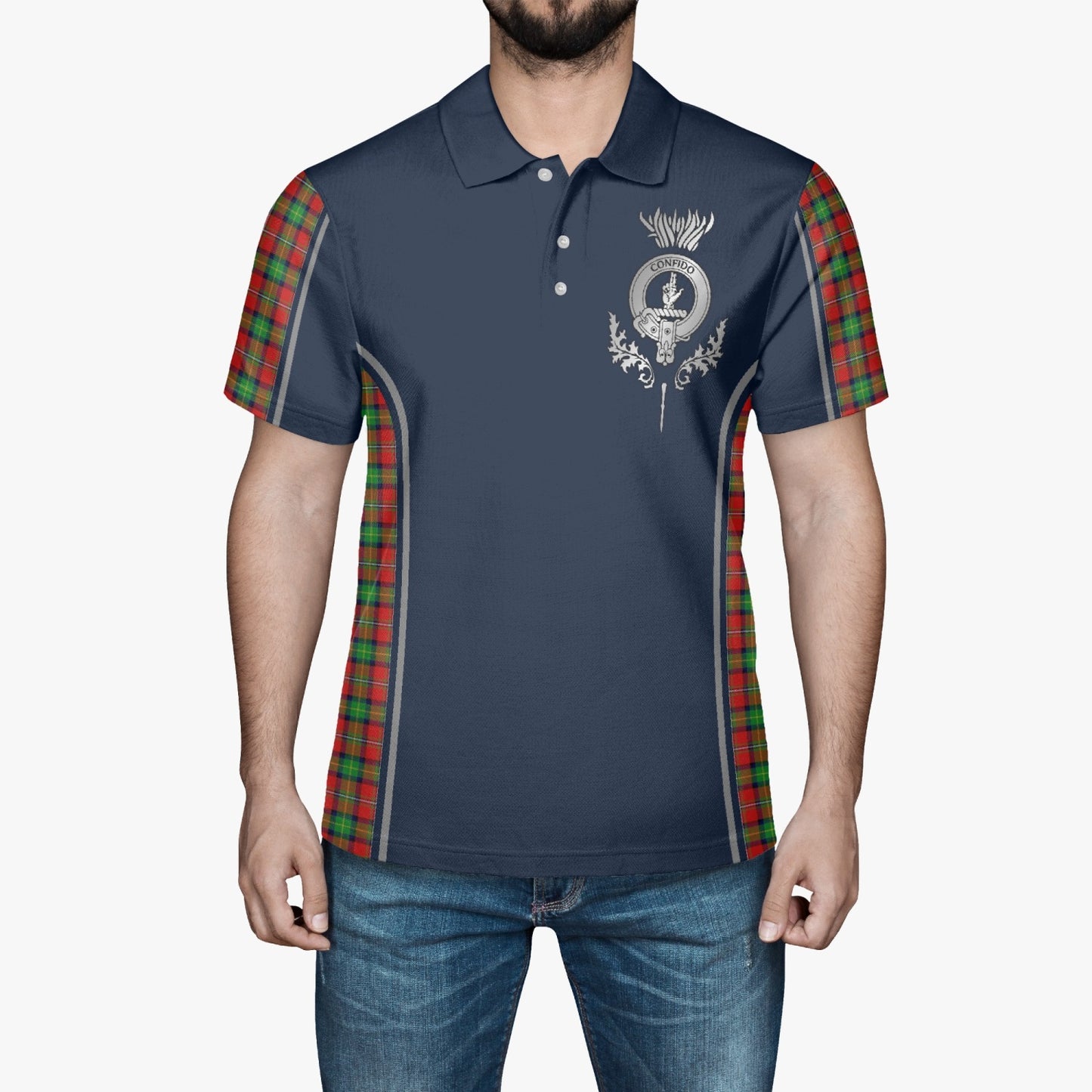 Clan Boyd Crest & Tartan Polo Shirt