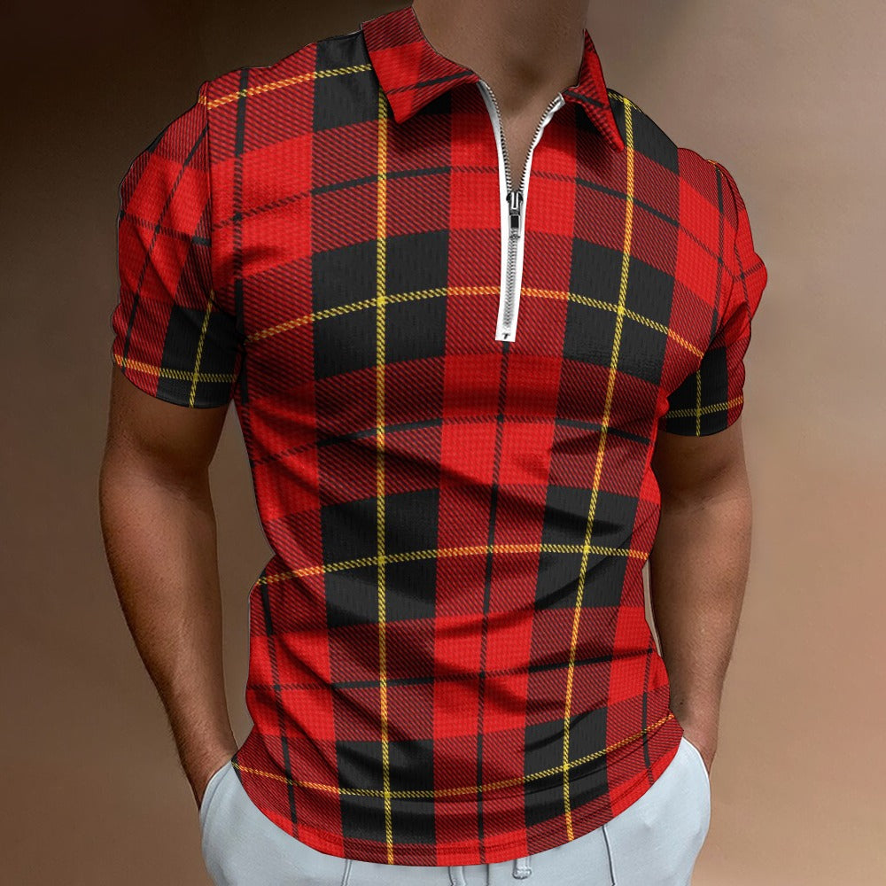 Clan Wallace Tartan Short sleeve polo shirt