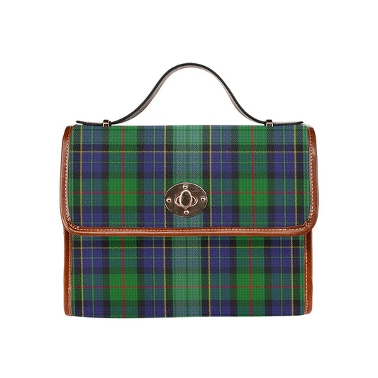 Irish County Leinster Tartan Canvas Handbag