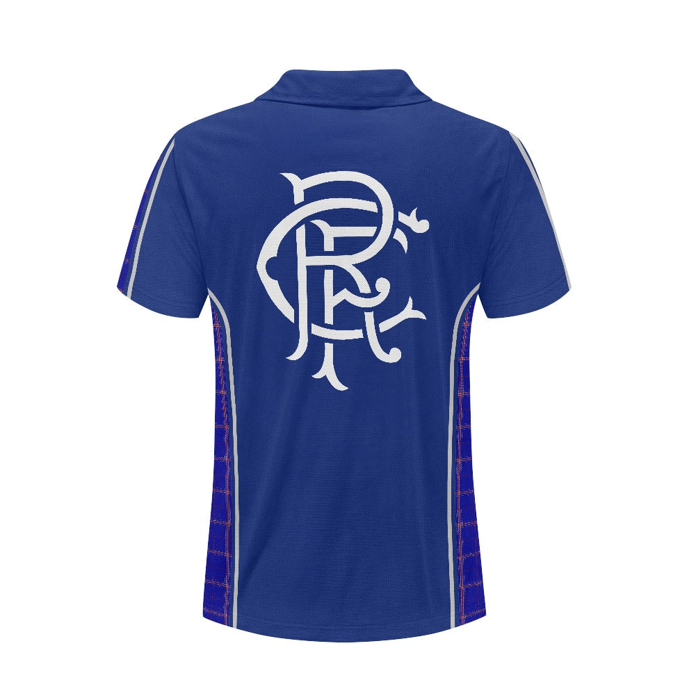 Rangers RFC Crest & Tartan Polo