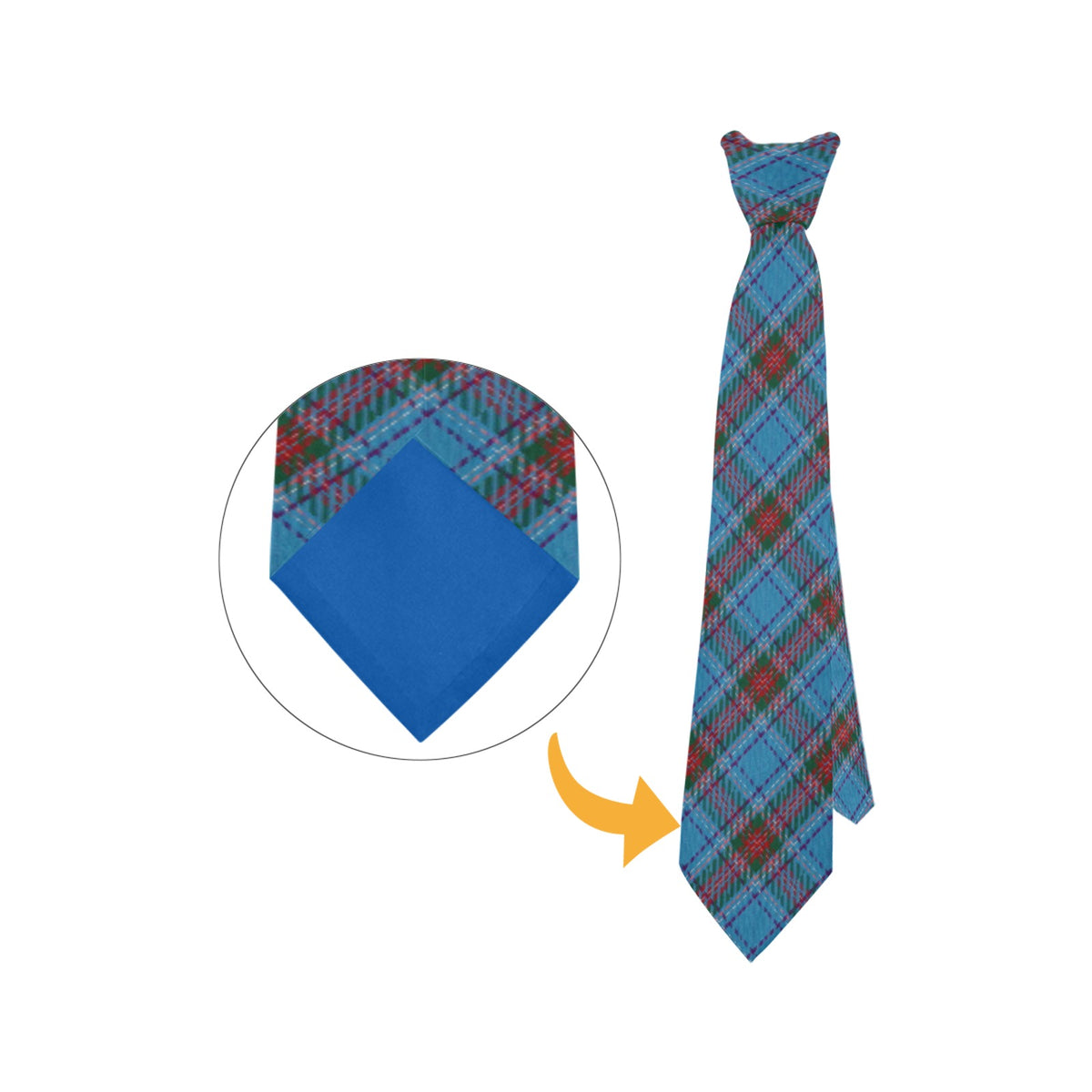 Irish County Louth Tartan Necktie
