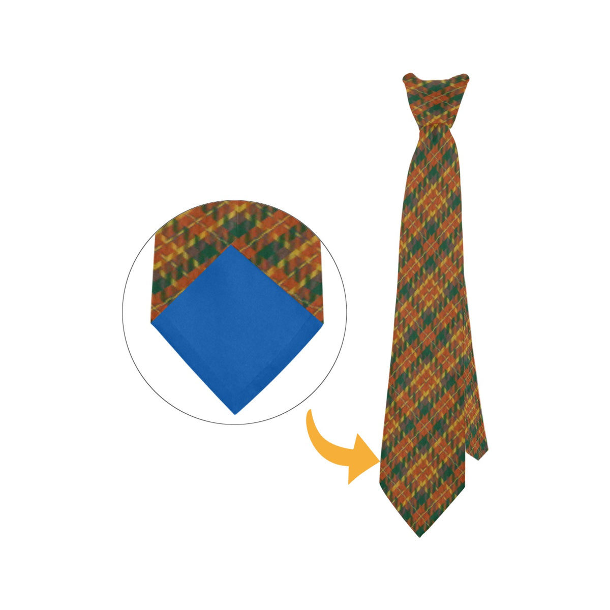 Irish County Monaghan Tartan Necktie