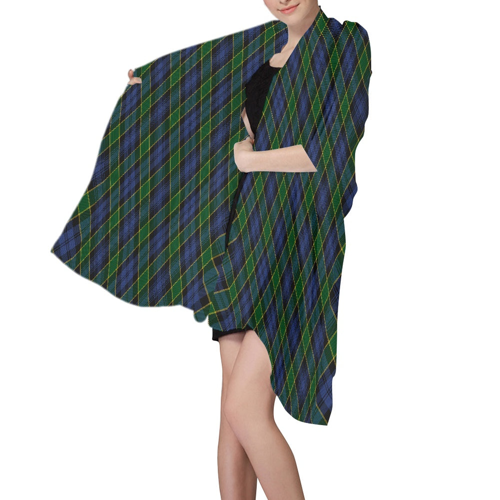 Clan Campbell of Breadalbane Tartan Chiffon Scarf