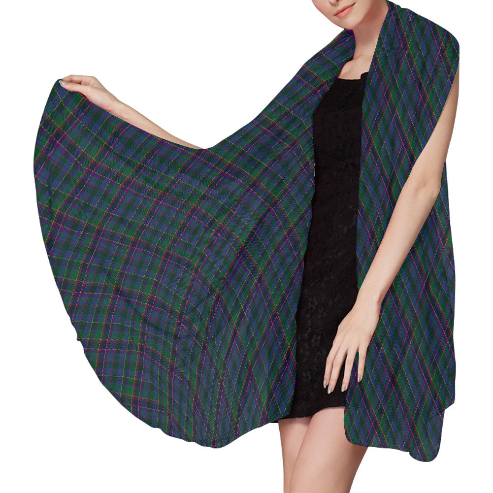 Fourth Fold Tartan Chiffon Scarf Bias