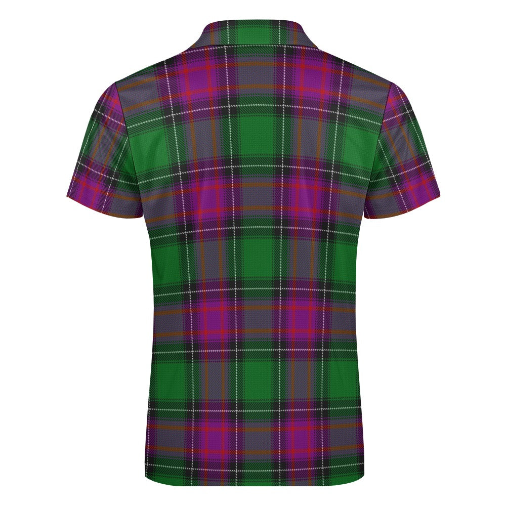 US State - New Hampshire Tartan Short sleeve polo shirt